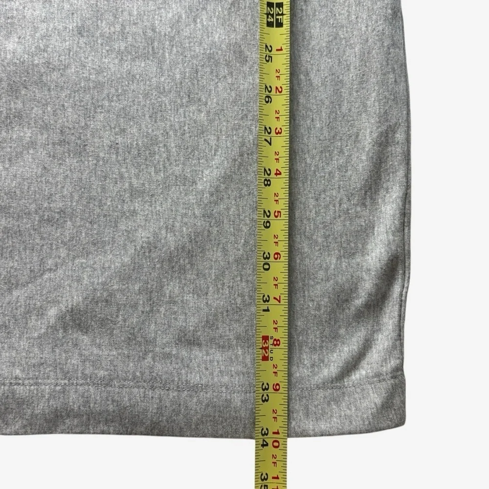 Athleta Salinas Sweatshirt Dress XS Heather Gray Mini Pullover Soft Stretch - Picture 7 of 10